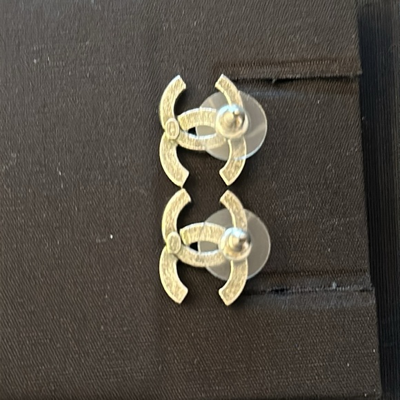 Authentic Chanel CC Stud Earrings - Picture 10 of 13